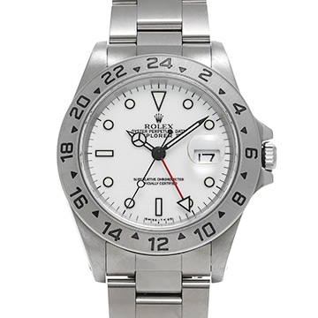 ロレックス エクスプローラーII 16570 ホワイト メンズ 時計 【中古】【wristwatch】