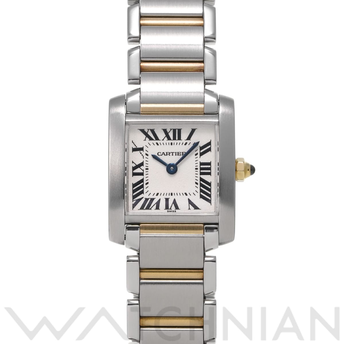 カルティエ タンク フランセーズ SM W51007Q4 シルバー レディース 時計 【中古】【wristwatch】
