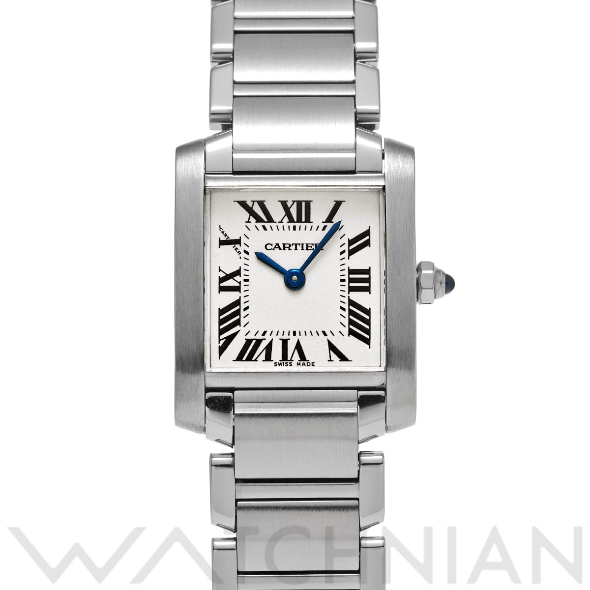 カルティエ タンクフランセーズ SM W51008Q3 シルバー レディース 時計 【中古】【wristwatch】