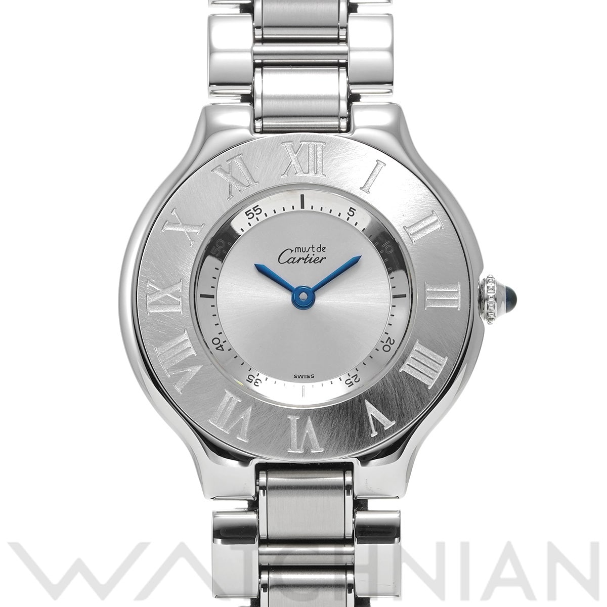 カルティエ マスト 21 LM W10110T2 シルバー メンズ 時計 【中古】【wristwatch】