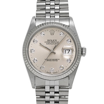 ロレックス デイトジャスト 16234G シルバー/ダイヤモンド メンズ 時計 【中古】【wristwatch】