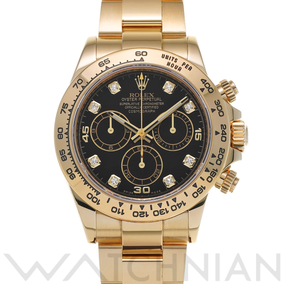 ロレックス コスモグラフ デイトナ 116508G ブラック/ダイヤモンド メンズ 時計 【中古】【wristwatch】