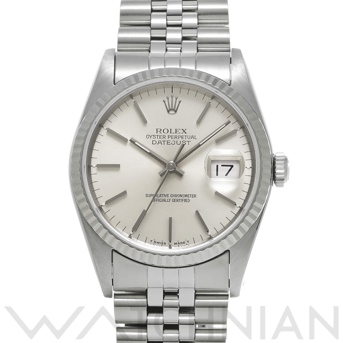 ロレックス デイトジャスト 16234 シルバー メンズ 時計 【中古】【wristwatch】