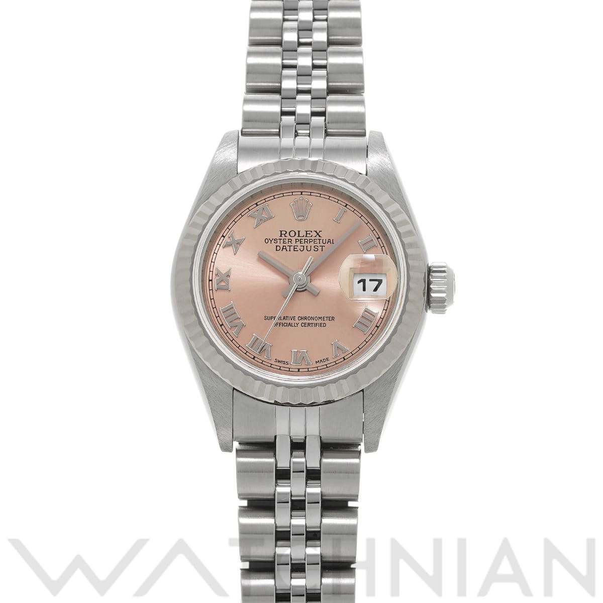 ロレックス デイトジャスト 79174 ピンク レディース 時計 【中古】【wristwatch】