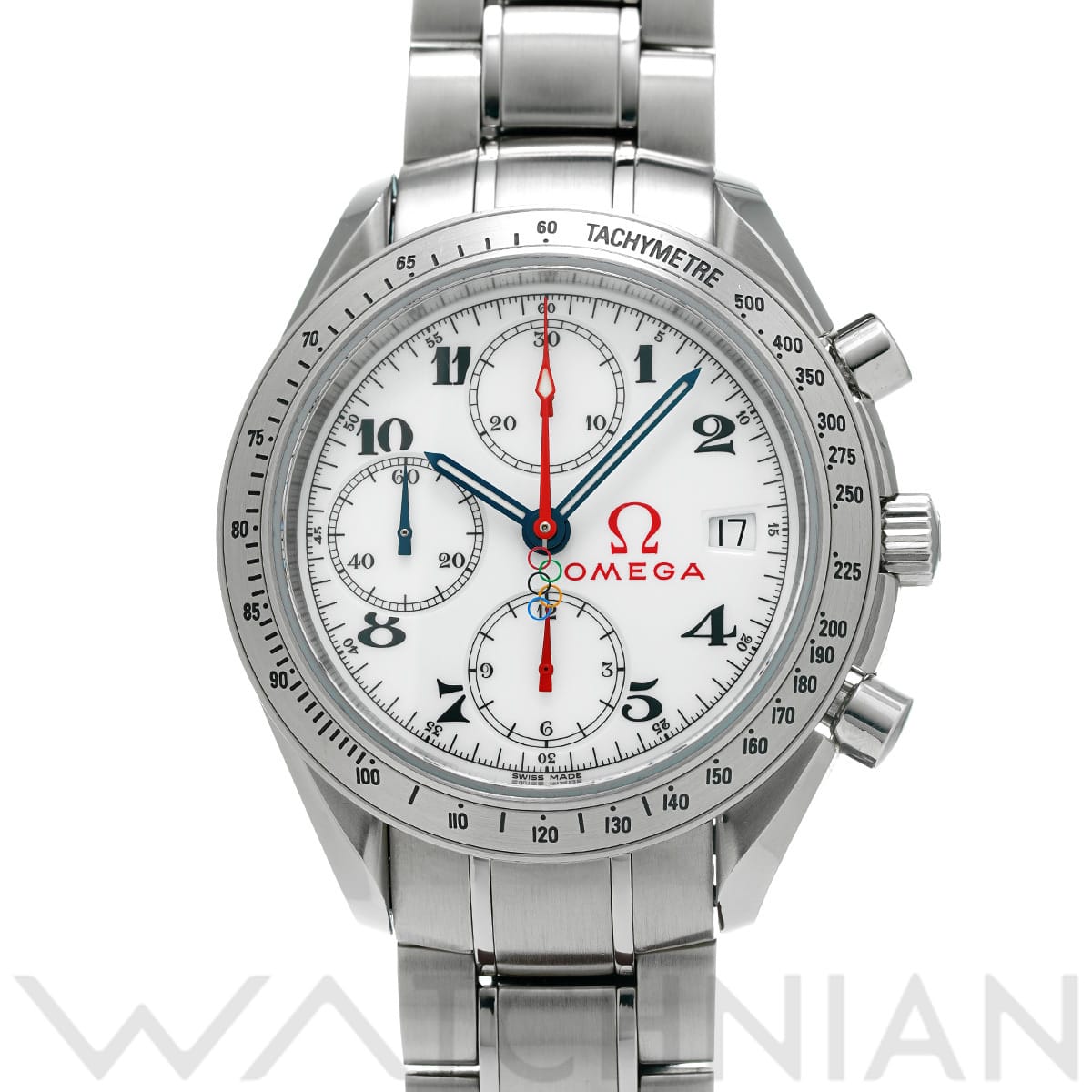 オメガ スピードマスター デイト オリンピックコレクション 323.10.40.40.04.001 ホワイト メンズ 時計 【中古】【wristwatch】