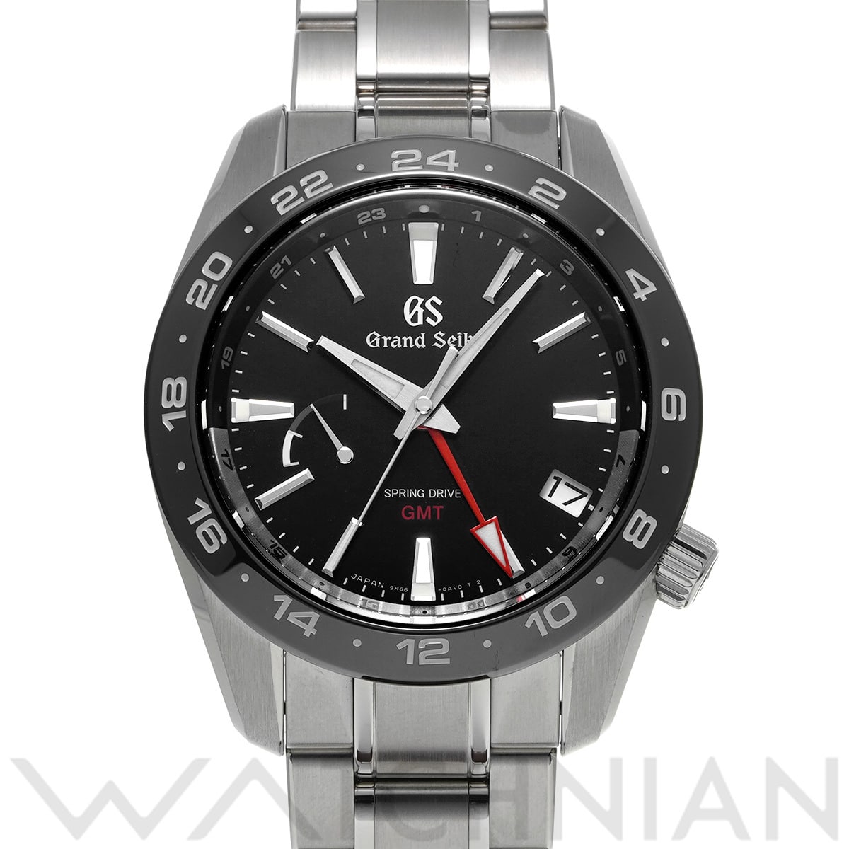 グランドセイコー スポーツコレクション スプリングドライブ GMT SBGE253 ブラック メンズ 時計 【中古】【wristwatch】