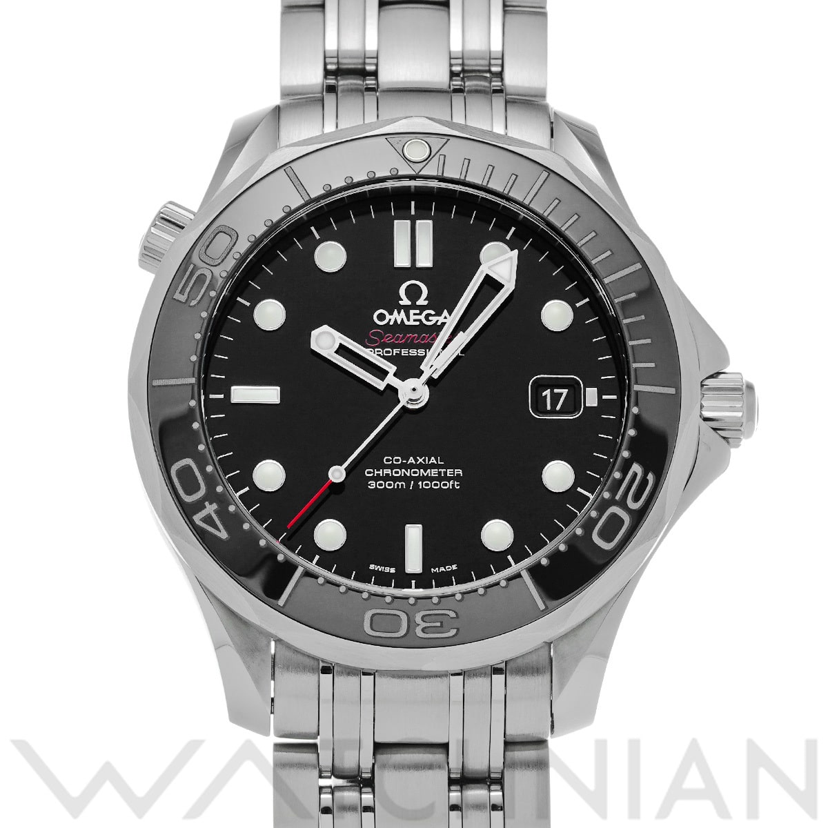 オメガ シーマスター ダイバー300 コーアクシャル 212.30.41.20.01.003 ブラック メンズ 時計 【中古】【wristwatch】