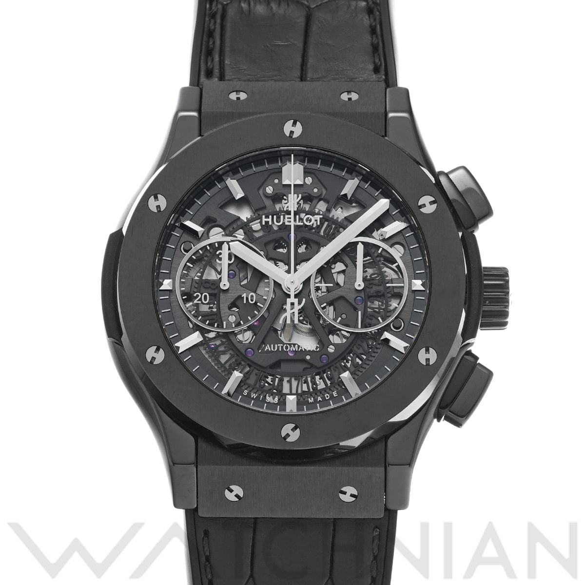 ウブロ クラシックフュージョン アエロフュージョン ブラックマジック 525.CM.0170.LR スケルトン メンズ 時計 【中古】【wristwatch】