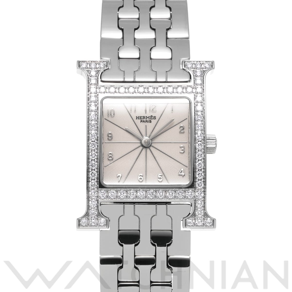 エルメス Hウォッチ HH1.230.271/4804 アイボリー レディース 時計 【中古】【wristwatch】