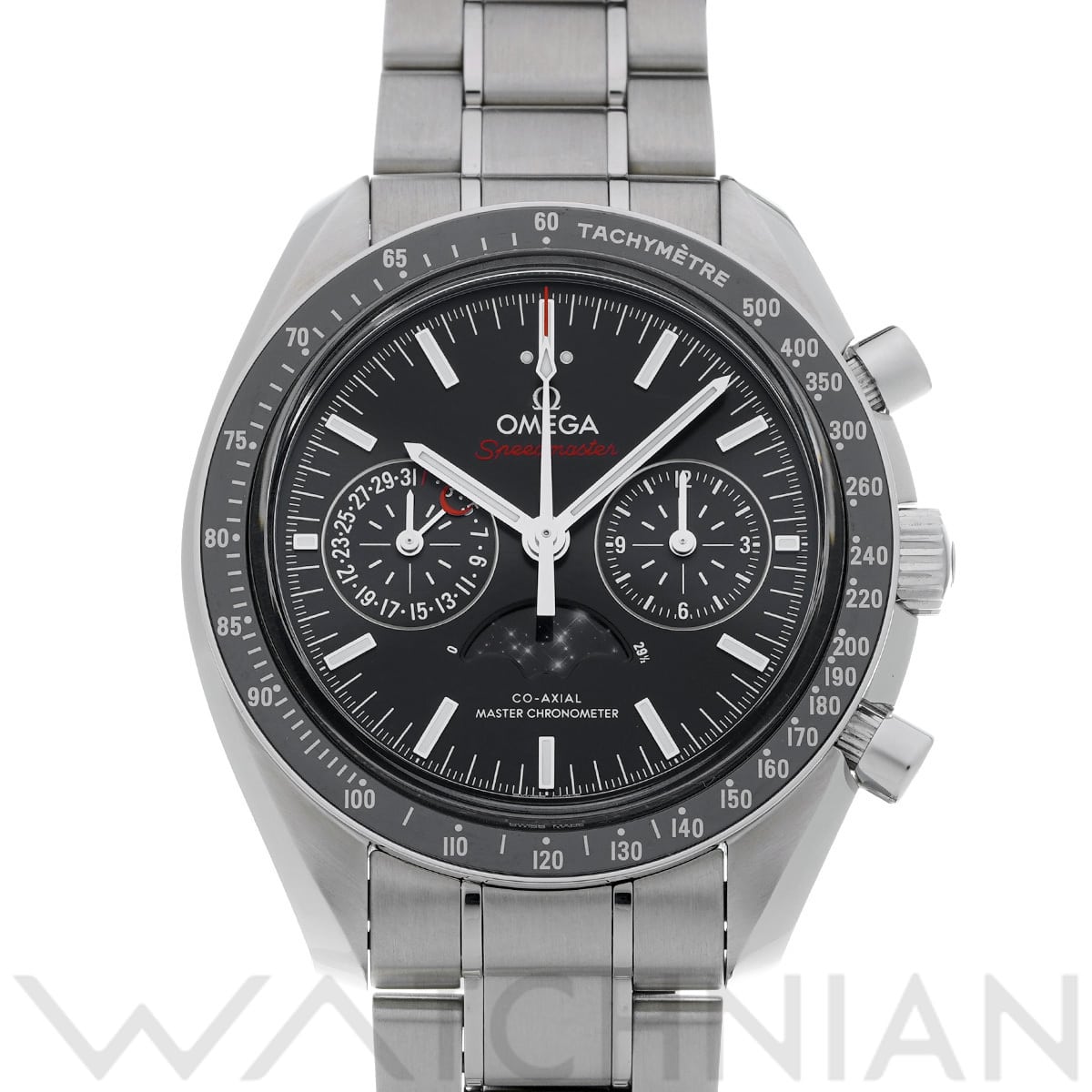 オメガ スピードマスター ムーンフェイズ コーアクシャル マスタークロノメーター 304.30.44.52.01.001 ブラック メンズ 時計 【中古】【wristwatch】