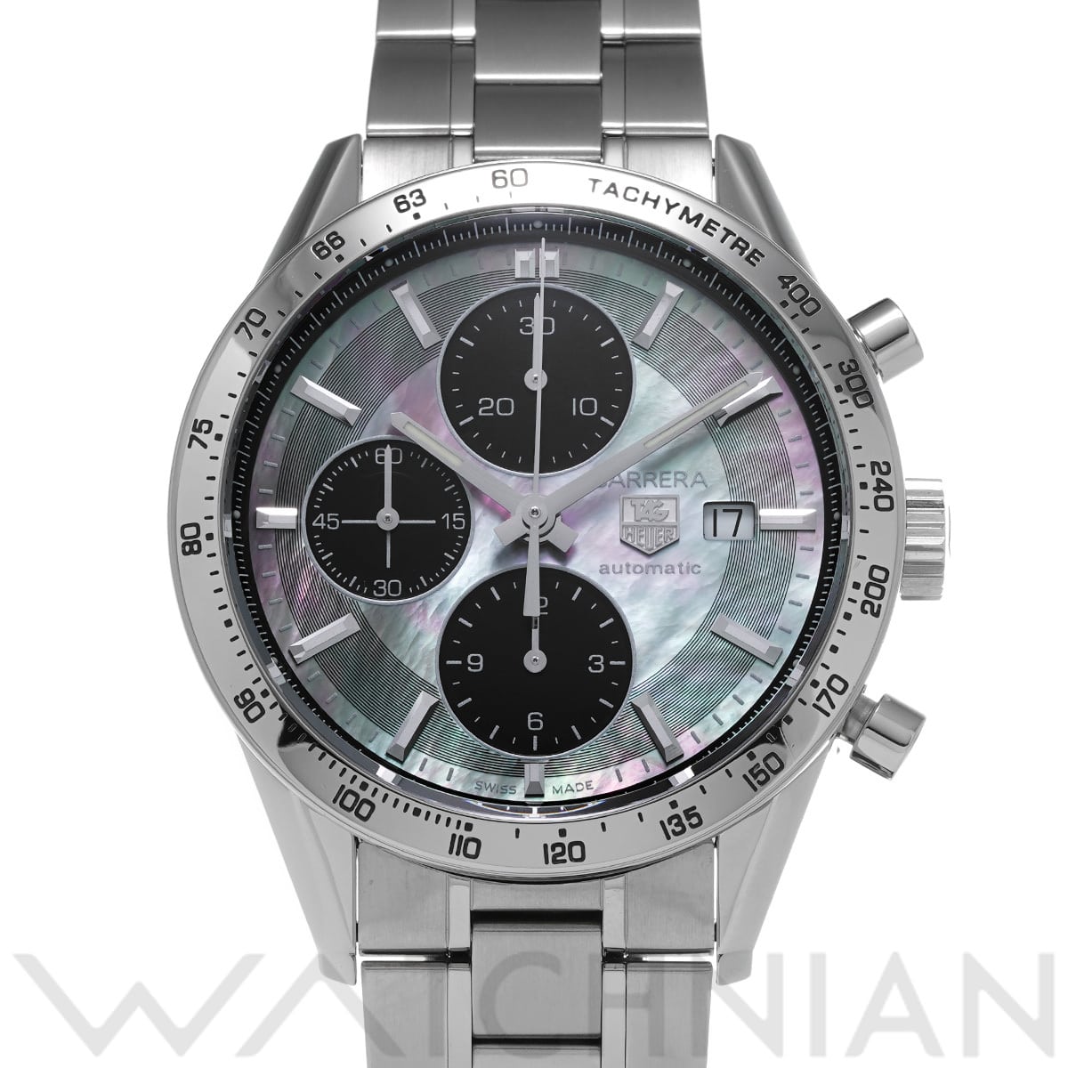 タグ ホイヤー カレラ キャリバー16 クロノグラフ CV201P.BA0794 ブラックシェル/ブラック メンズ 時計 【中古】【wristwatch】