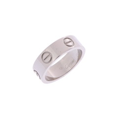 カルティエ ラブリング #49 シルバー K18ホワイトゴールド WG レディース ジュエリー 【中古】【jewelry】