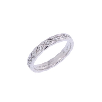 シャネル ココクラッシュリング #50 フルダイヤ シルバー J11871 K18ホワイトゴールド WG レディース ジュエリー 【中古】【jewelry】