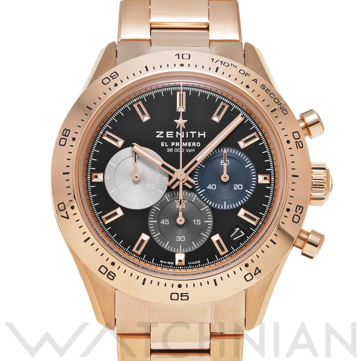 ゼニス クロノマスター スポーツ エル・プリメロ 18.3101.3600/21.M3100 ブラックラッカー メンズ 時計 【中古】【wristwatch】