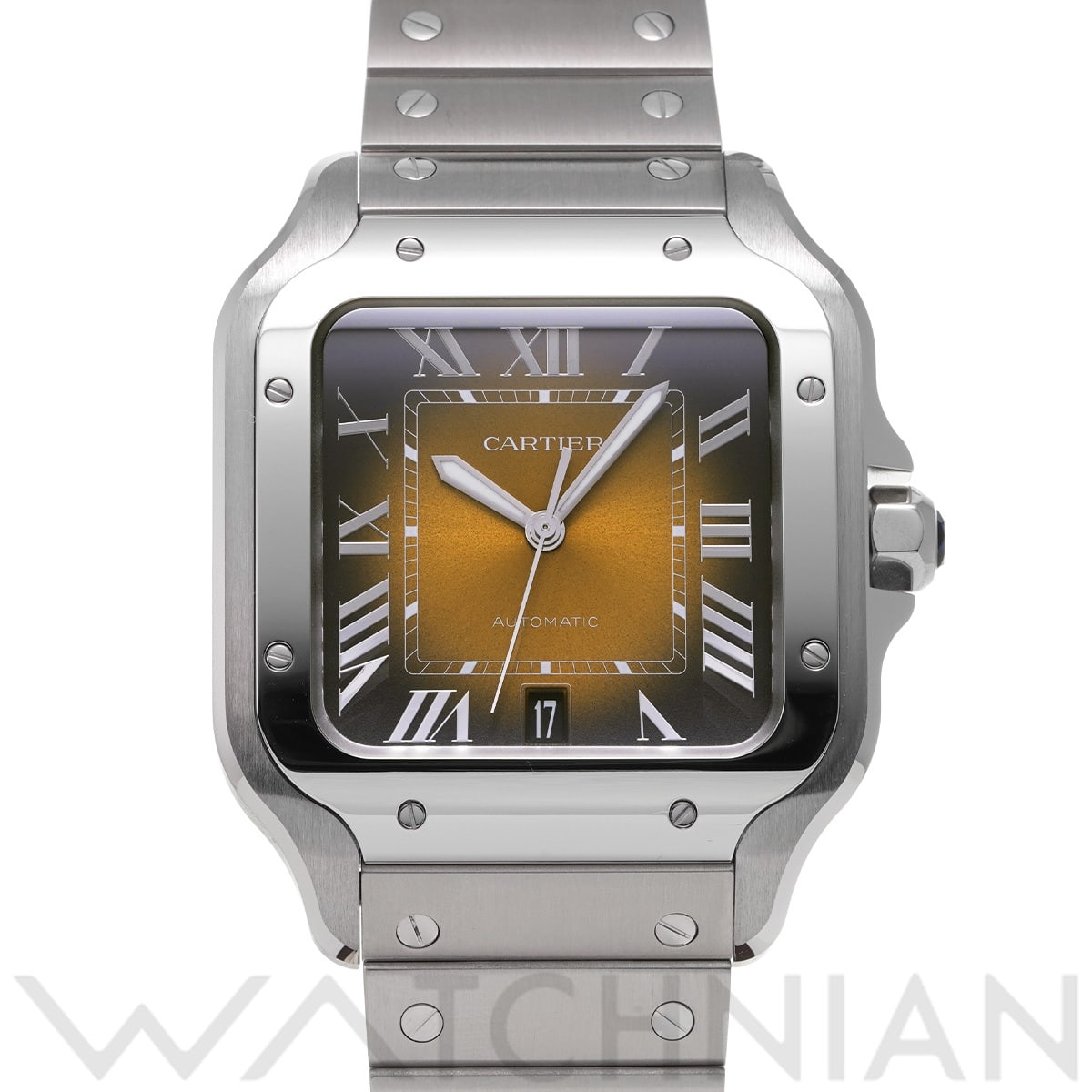 カルティエ サントス ドゥ カルティエ WSSA0064 ブラウン メンズ 時計 【中古】【wristwatch】