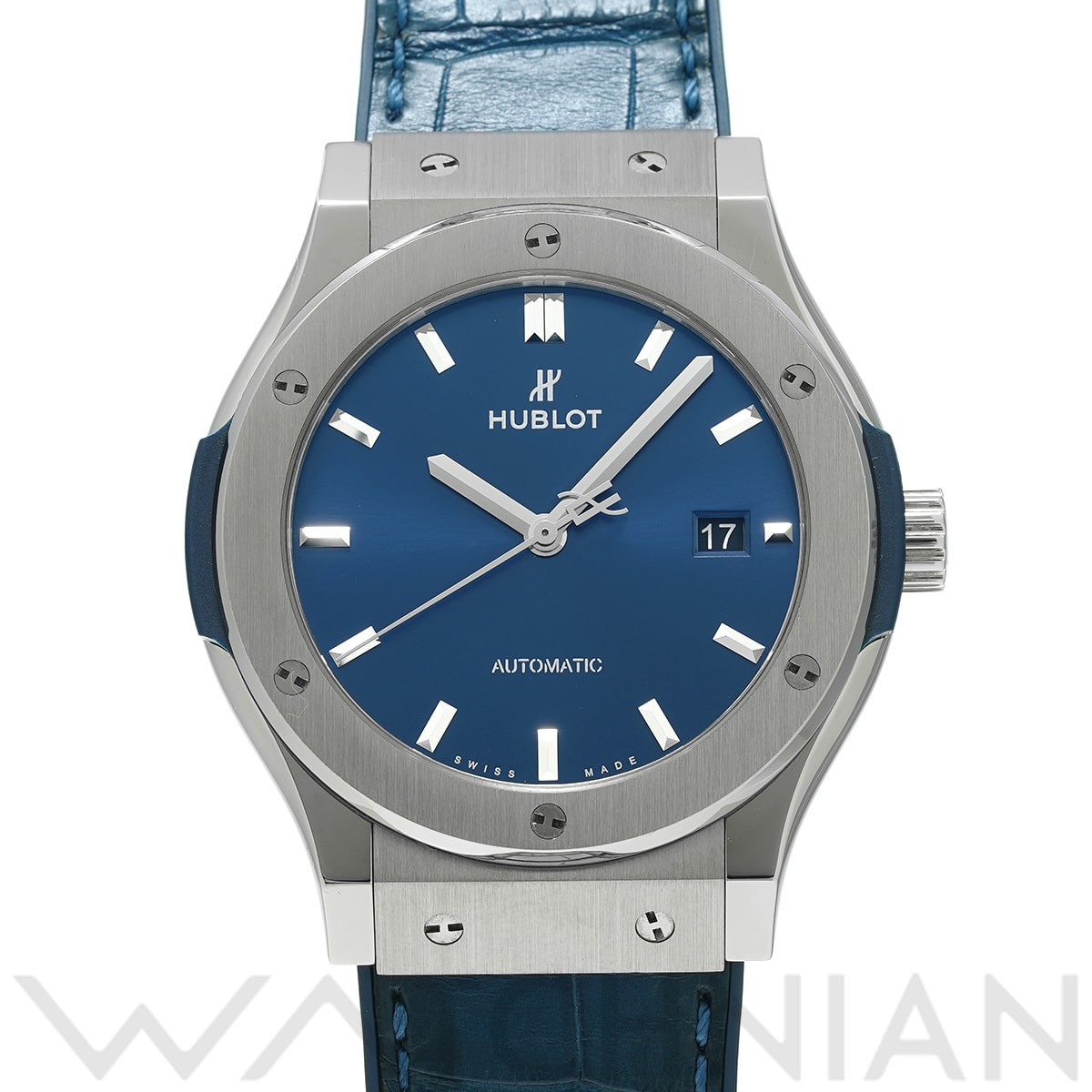 ウブロ クラシックフュージョン チタニウム ブルー 542.NX.7170.LR ブルー メンズ 時計 【中古】【wristwatch】