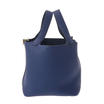エルメス ピコタンロック PM  ブルーサフィール/ゴールド金具 トリヨンモーリス レディース バッグ 【中古】【bag】