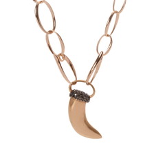 ポメラート ホーンネックレス ゴールド K18ピンクゴールド PG レディース ジュエリー 【中古】【jewelry】