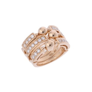 ブルガリ ルチア リング ゴールド K18イエローゴールド YG レディース ジュエリー 【中古】【jewelry】