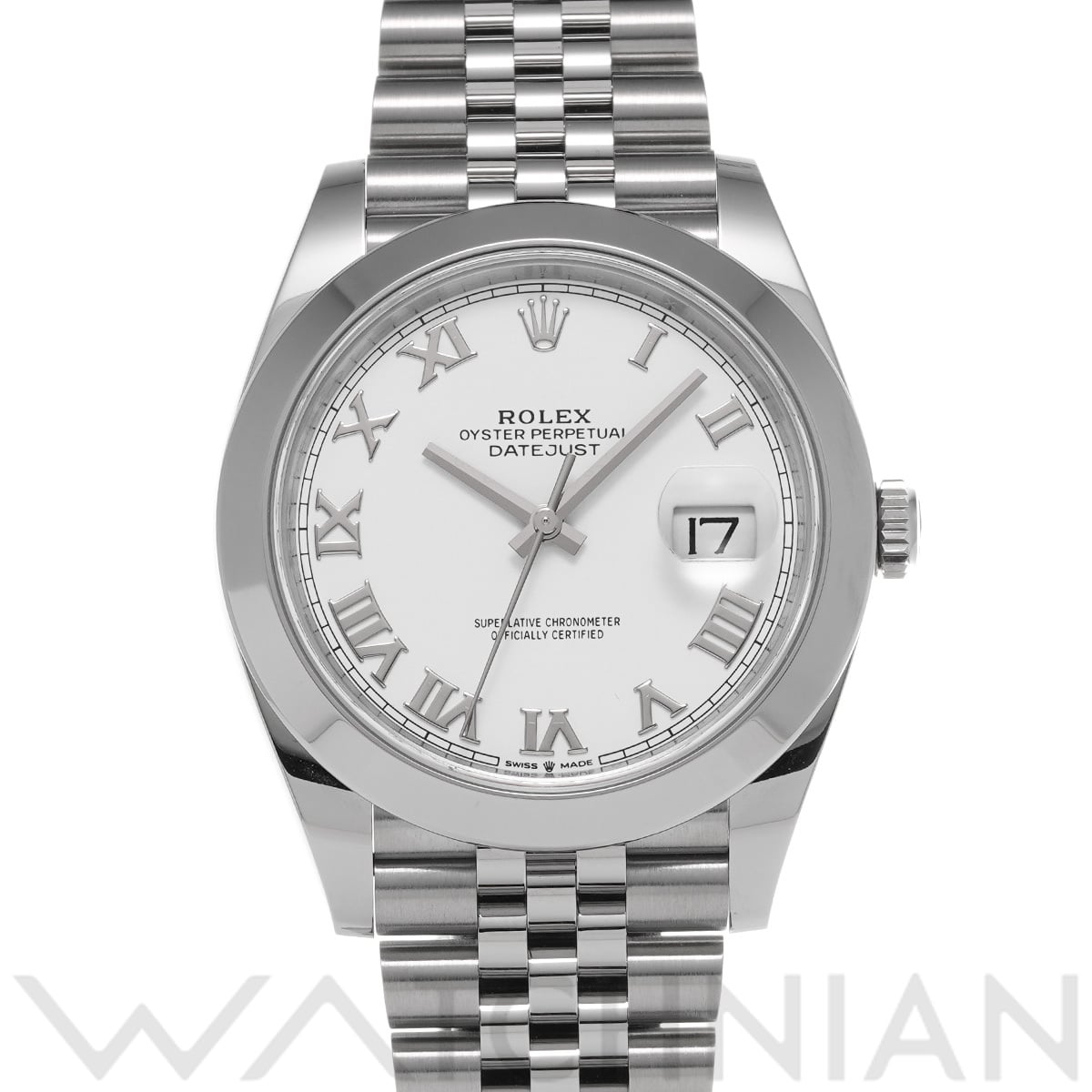 ロレックス デイトジャスト 41 126300 ホワイト メンズ 時計 【新品】【wristwatch】