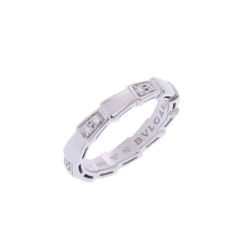 ブルガリ セルペンティヴァイパーリング #50 シルバー K18ホワイトゴールド WG レディース ジュエリー 【中古】【jewelry】