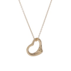 ティファニー オープンハート ネックレス ゴールド K18イエローゴールド YG レディース ジュエリー 【中古】【jewelry】