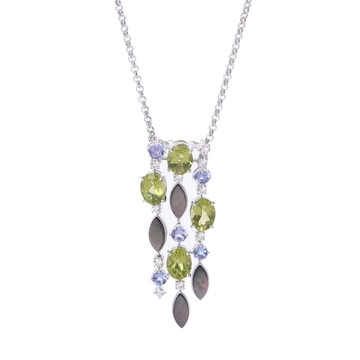 タサキ シェルネックレス シルバー K18ホワイトゴールド WG レディース ジュエリー 【中古】【jewelry】