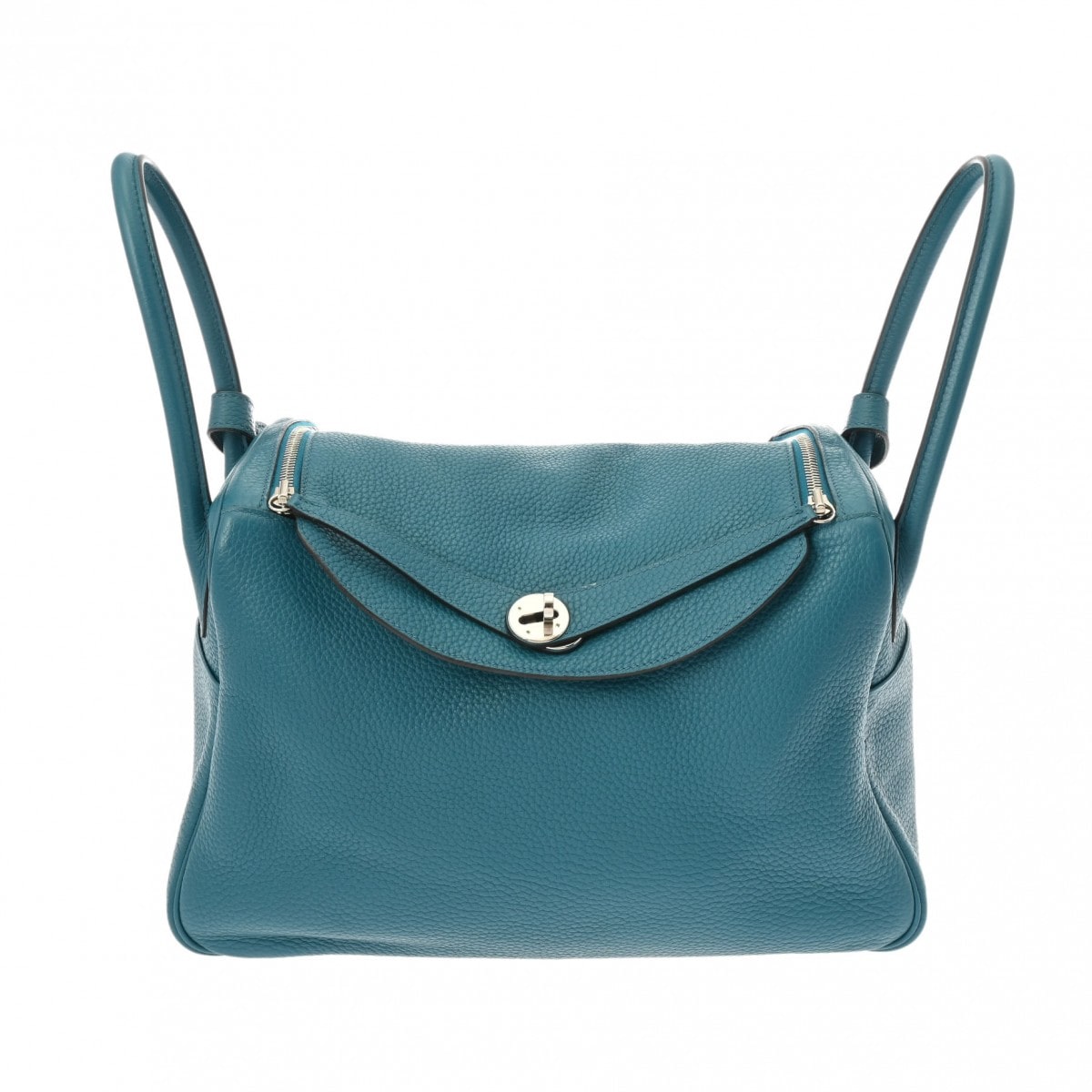 エルメス リンディ 34 ブルーイズミール/パラジウム金具 トリヨンクレマンス レディース バッグ 【中古】【bag】