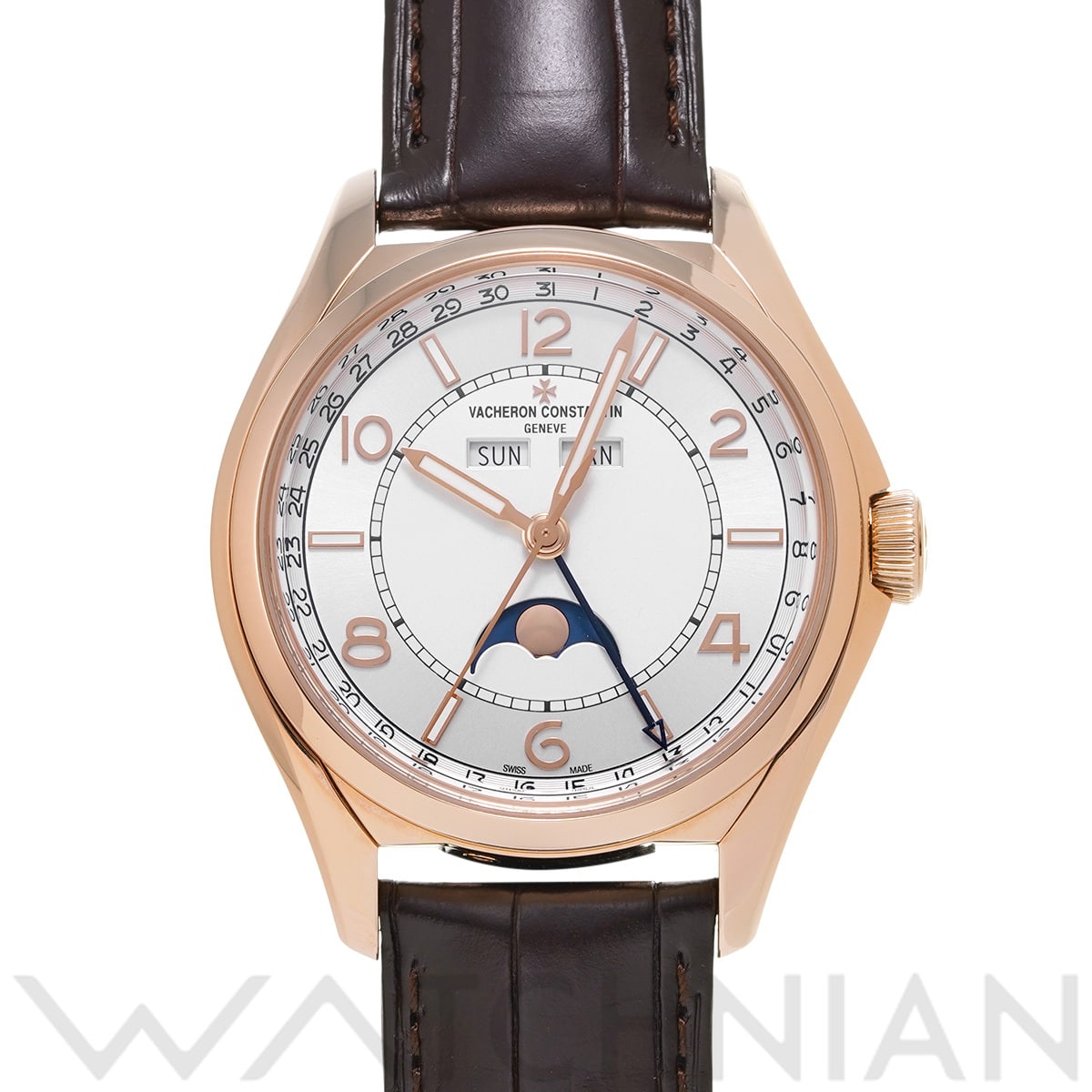 ヴァシュロン コンスタンタン フィフティーシックス コンプリートカレンダー 4000E/000R-B438 シルバー メンズ 時計 【中古】【wristwatch】