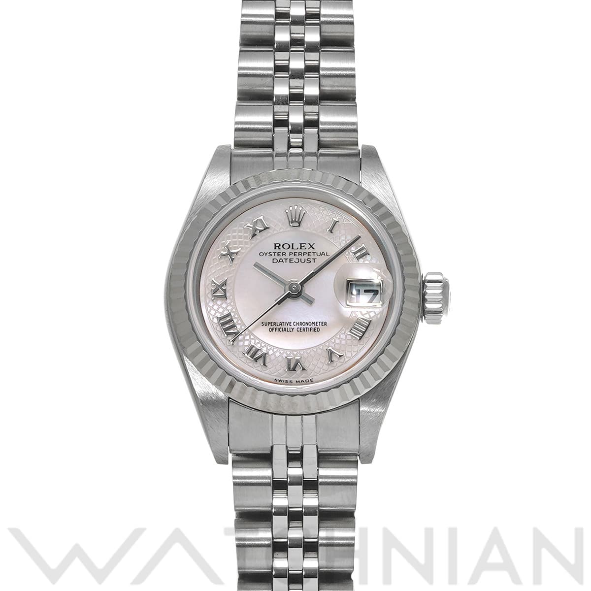 ロレックス デイトジャスト 79174NRD ピンクシェル レディース 時計 【中古】【wristwatch】