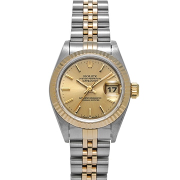 ロレックス デイトジャスト 69173 シャンパン レディース 時計 【中古】【wristwatch】