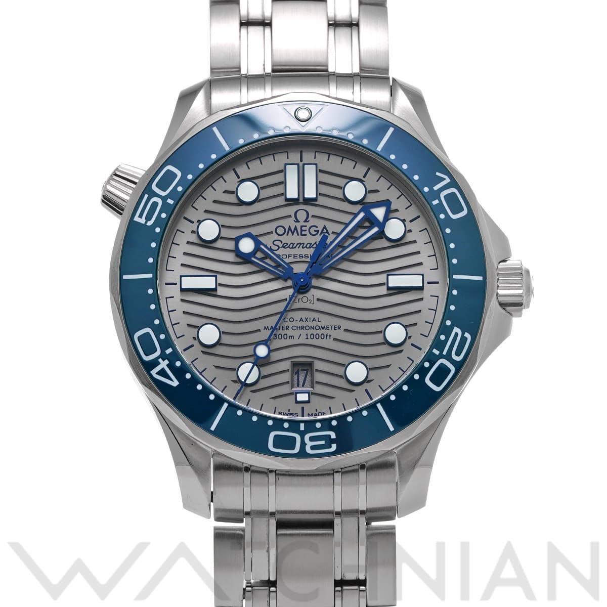 オメガ シーマスター ダイバー300 コーアクシャル マスタークロノメーター 210.30.42.20.06.001 グレー メンズ 時計 【中古】【wristwatch】