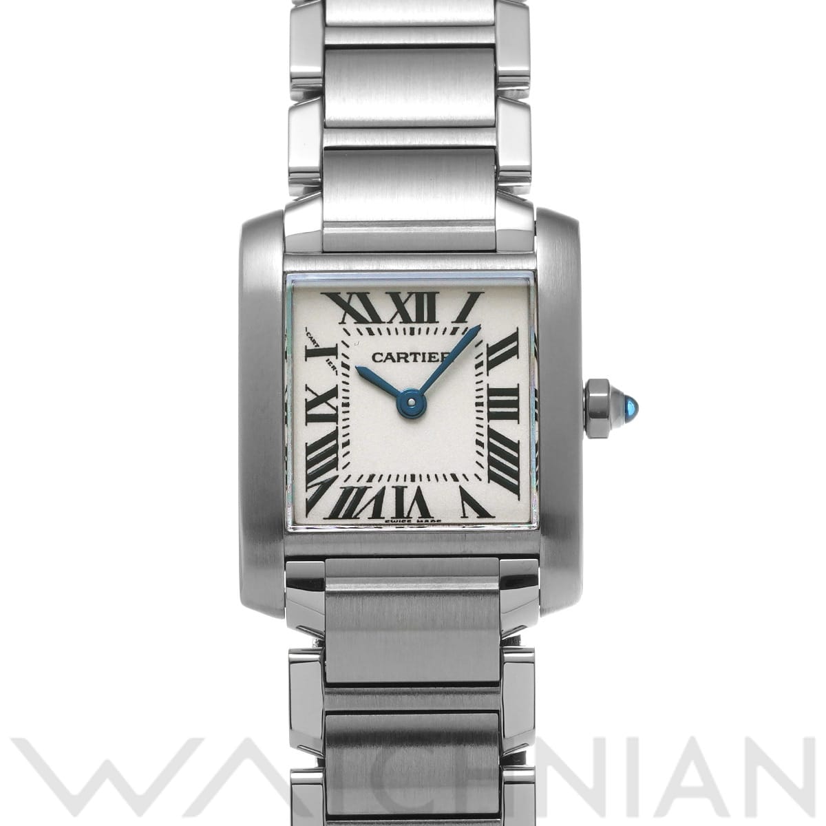 カルティエ タンクフランセーズ SM W51008Q3 シルバー レディース 時計 【中古】【wristwatch】