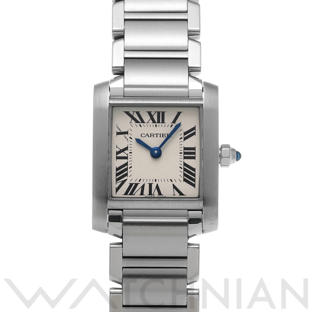 カルティエ タンクフランセーズ SM W51008Q3 シルバー レディース 時計 【中古】【wristwatch】