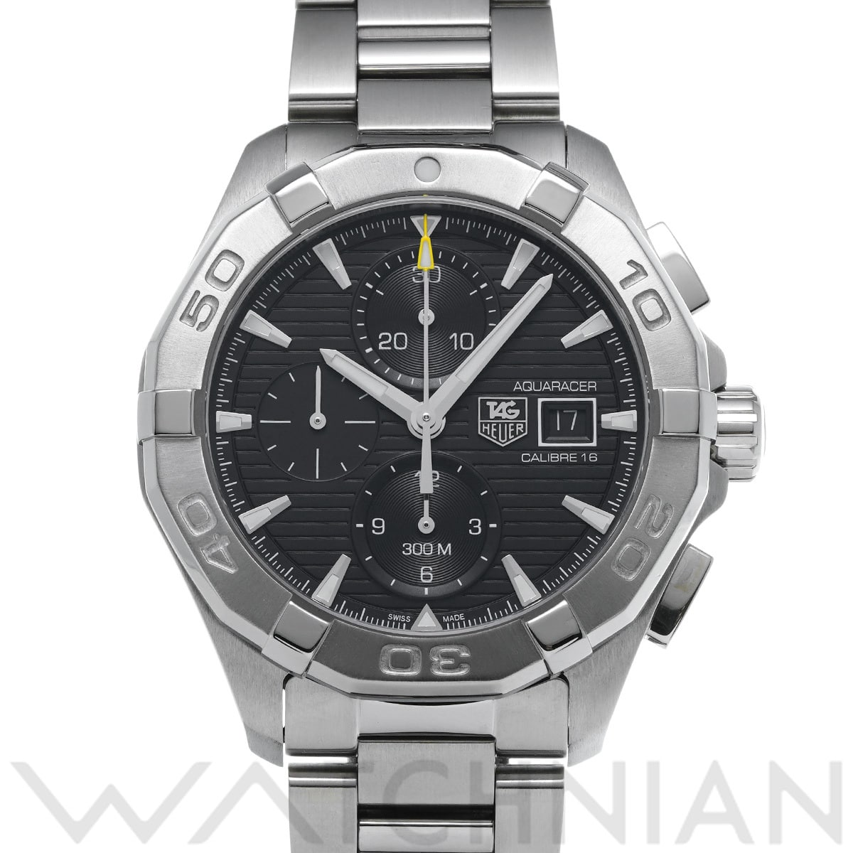 タグ ホイヤー アクアレーサー キャリバー16 クロノグラフ CAY2110.BA0925 ブラック メンズ 時計 【中古】【wristwatch】