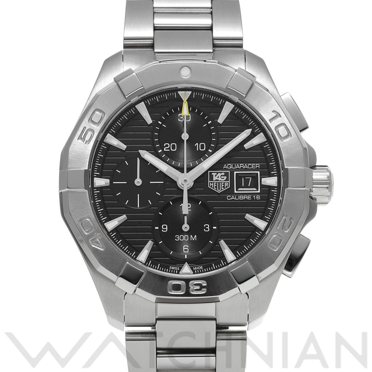 タグ ホイヤー アクアレーサー キャリバー16 クロノグラフ CAY2110.BA0925 ブラック メンズ 時計 【中古】【wristwatch】