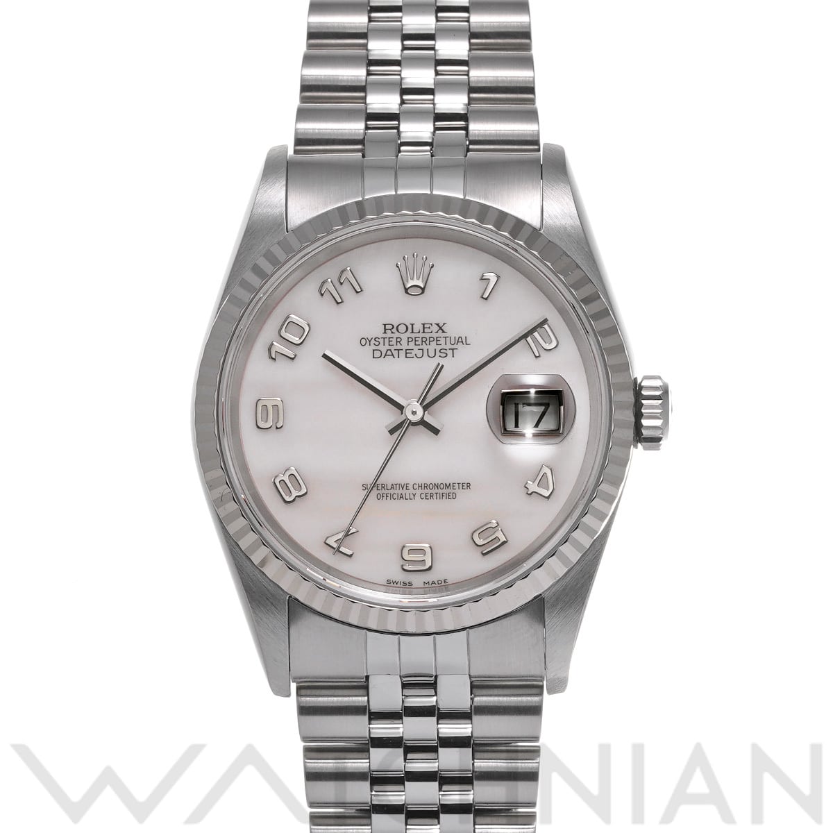 ロレックス デイトジャスト 16234NA ホワイトシェル メンズ 時計 【中古】【wristwatch】