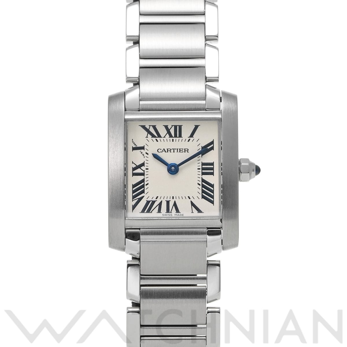 カルティエ タンクフランセーズ SM W51008Q3 シルバー レディース 時計 【中古】【wristwatch】