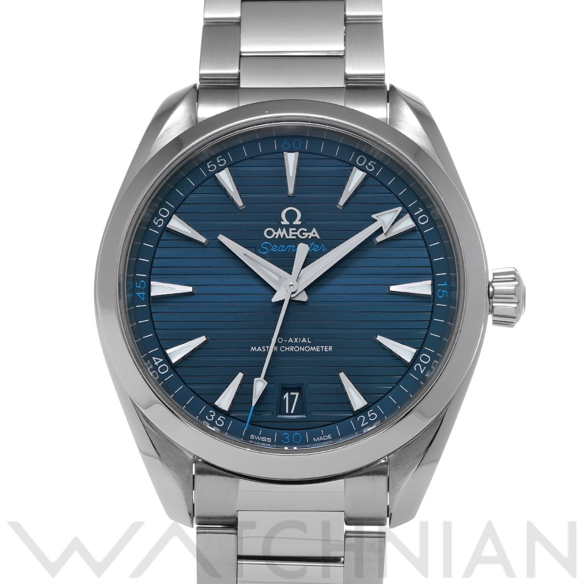 オメガ シーマスター アクアテラ コーアクシャル マスタークロノメーター 220.10.41.21.03.001 ブルー メンズ 時計 【中古】【wristwatch】