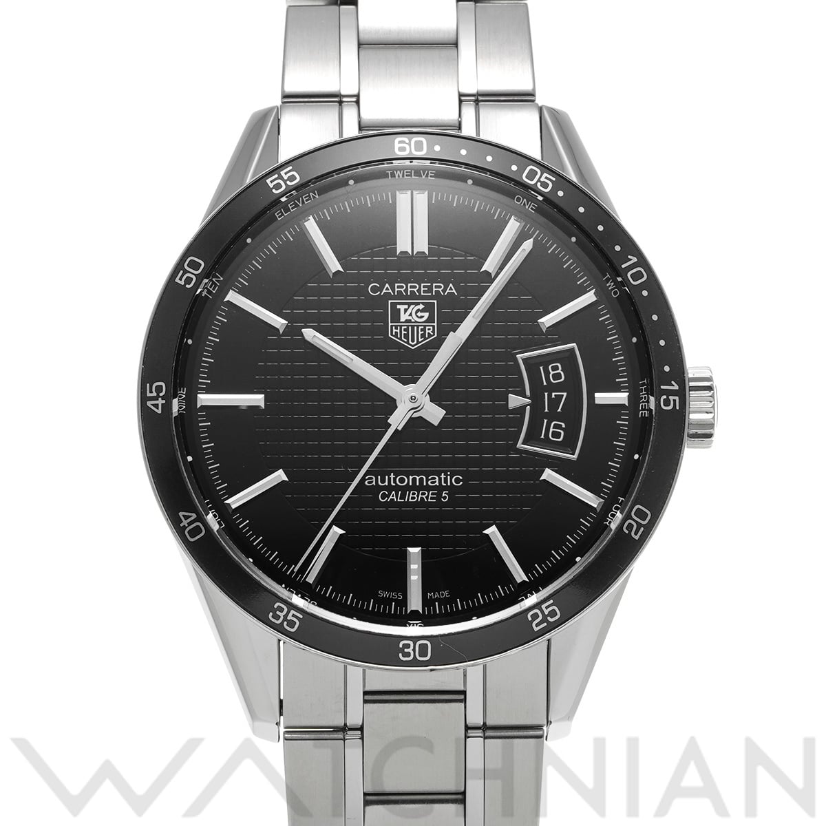 タグ ホイヤー カレラ キャリバー5 WV211M.BA0787 ブラック メンズ 時計 【中古】【wristwatch】