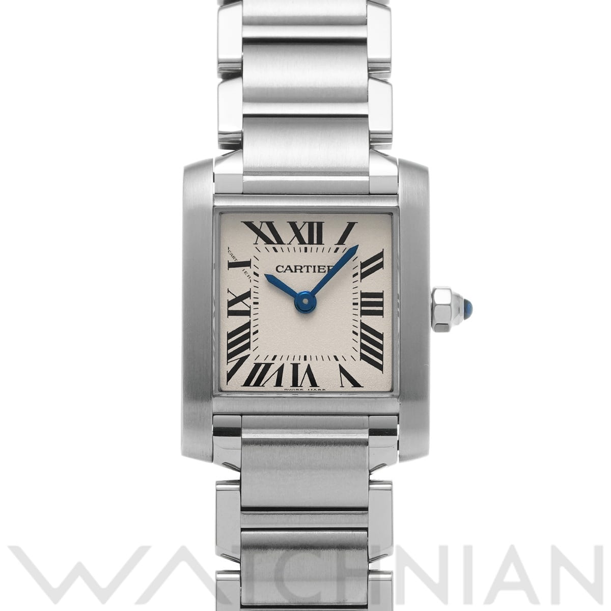 カルティエ タンクフランセーズ SM W51008Q3 シルバー レディース 時計 【中古】【wristwatch】