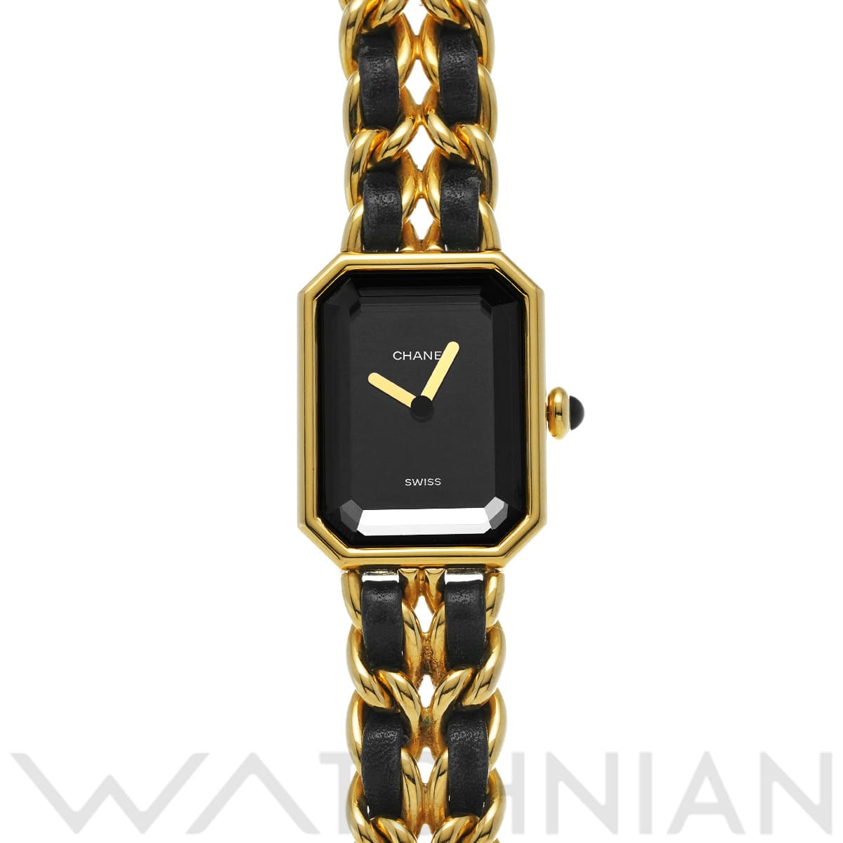 シャネル プルミエール M H0001 ブラック レディース 時計 【中古】【wristwatch】