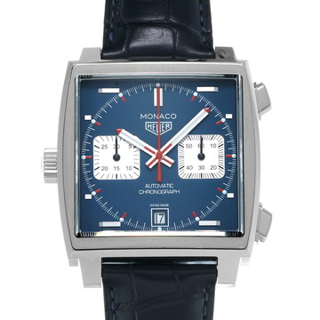 タグ ホイヤー モナコ キャリバー11 クロノグラフ スティーブ・マックイーン CAW211P.FC6356 ブルー/シルバー メンズ 時計 【中古】【wristwatch】