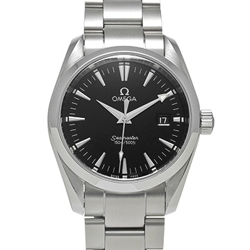 オメガ シーマスター アクアテラ クォーツ 2518.50 ブラック メンズ 時計 【中古】【wristwatch】