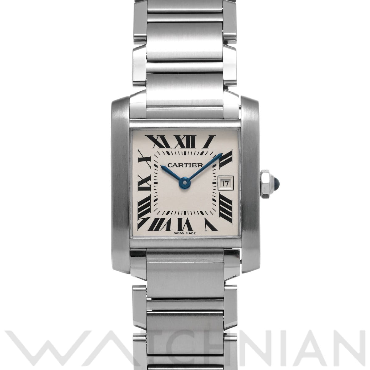 カルティエ タンク フランセーズ MM W51011Q3 シルバー ユニセックス 時計 【中古】【wristwatch】