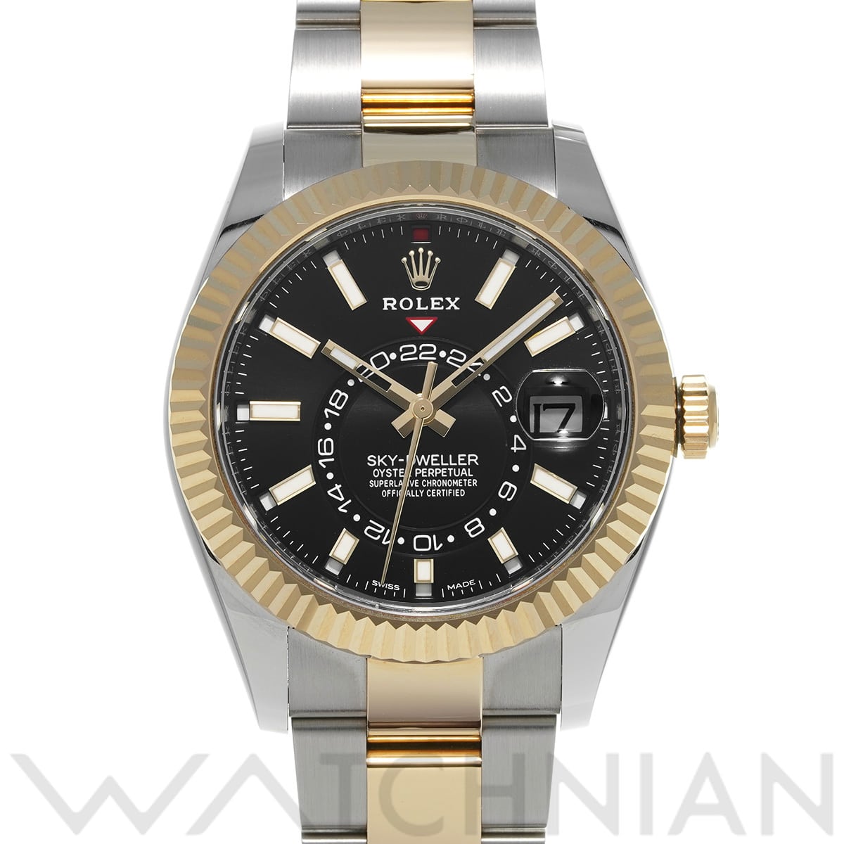 ロレックス スカイドゥエラー 326933 ブライトブラック メンズ 時計 【中古】【wristwatch】