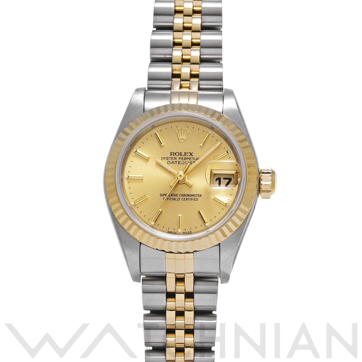 ロレックス デイトジャスト 79173 シャンパン レディース 時計 【中古】【wristwatch】