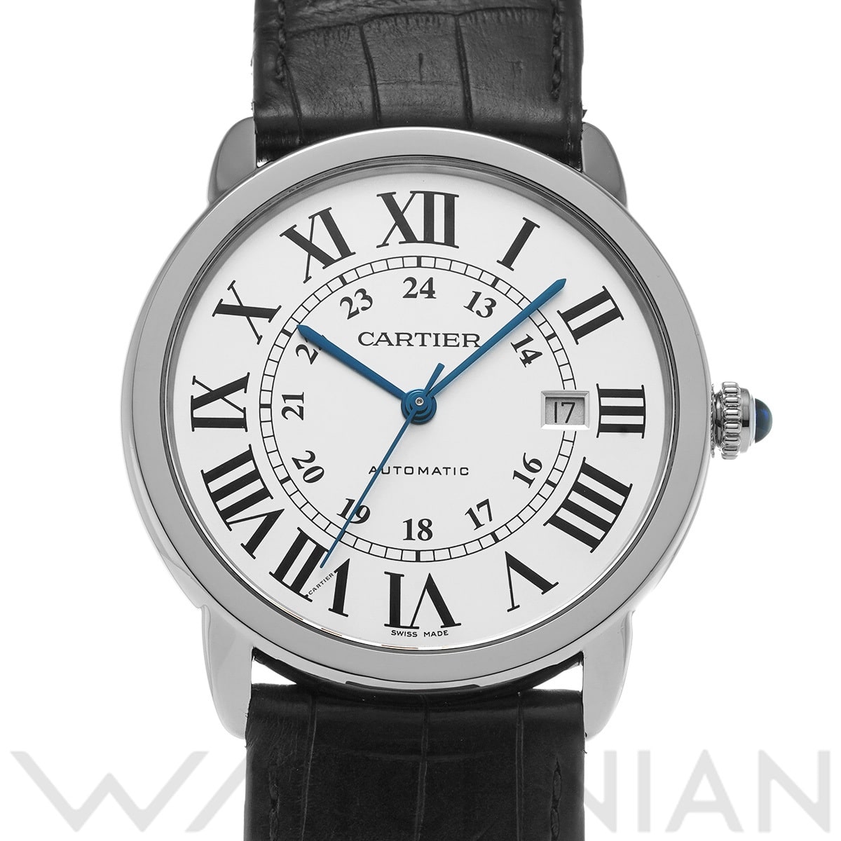 カルティエ ロンドソロ ドゥ カルティエ 42mm WSRN0022 シルバー メンズ 時計 【中古】【wristwatch】