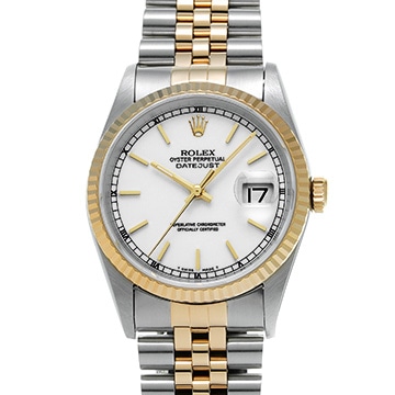 ロレックス デイトジャスト 16233 ホワイト メンズ 時計 【中古】【wristwatch】
