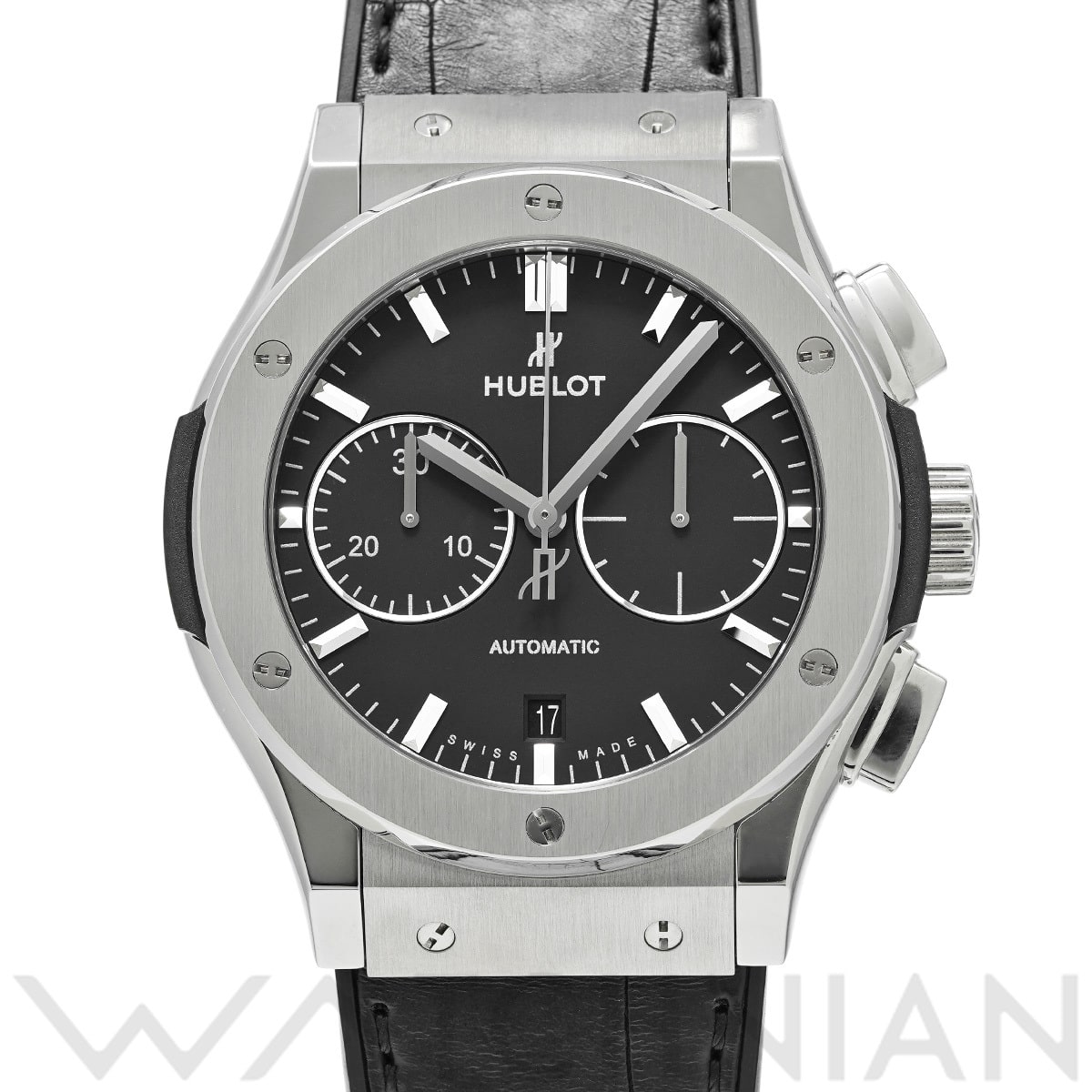 ウブロ クラシックフュージョン チタニウム クロノグラフ 521.NX.1171.LR マットブラック メンズ 時計 【中古】【wristwatch】